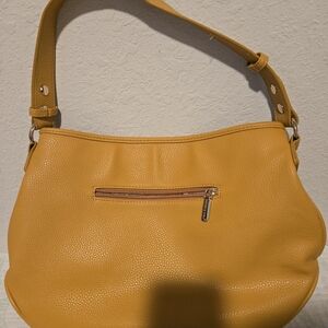 NWOT Montana West Mustard Pebbled Vegan Leather Purse.